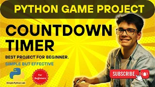 Build a Countdown Timer in Python with Colorful GUI No External Libraries Simple Python Lab