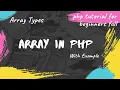 Array In Php Php Associative Array Php Tutorial For Beginners Full