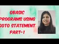 QBASIC Programming using GOTO Statement Part-1