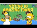 The Simpsons Tapped Out Visiting 10 AMAZING Friends Towns