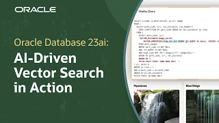 Vector Search in Oracle Database 23ai Demo