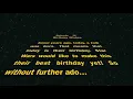 Star Wars Happy Birt ay