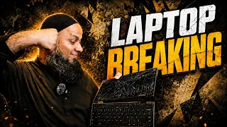 I did laptop breaking celebration in my school....🫪 | Junaid Mansoor