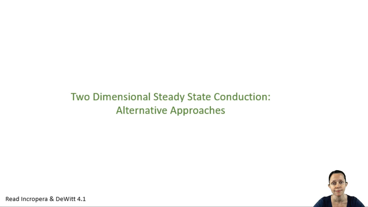 MEGR3116 Chapter 4.1-4.2 Two Dimensional Steady State Conduction Alternative Approaches