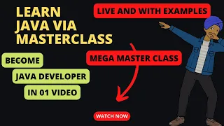 Java Masterclass Learn Java in One with Live Examples and Demos OpenTechLabs