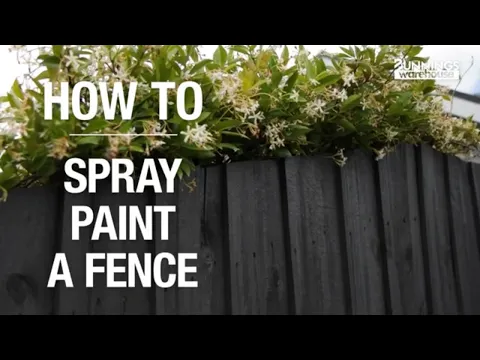 Download MP3 How to Spray Paint a Fence - Fence Painting Tips from Bunnings Warehouse