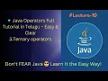 Java Ternary Operator Tutorial Find Largest of 2 3 and 4 Numbers