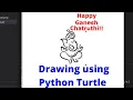 Lord Ganesha Drawing in Python Turtle Python Graphics Happy Ganesh Chaturthi 2022