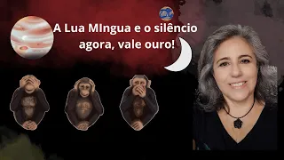 Silêncio vale ouro! Mercúrio quadratura Júpiter e Lua Minguando | Astrologia em Foco