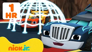 1 HOUR of Crusher CHEATING in Races Against Blaze! 🤖 | Blaze and the Monster Machines | Nick Jr.