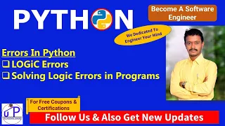 PythonForEngineers18 Logic Errors In Python How To Solve Logic Errors In Python