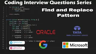 890 Find and Replace Pattern LeetCode Question String Question Solution