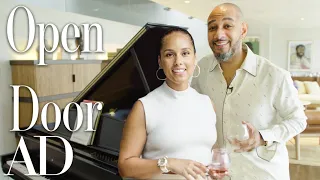inside alicia keys u0026 swizz beatz s oceanside mansion open door architectural digest