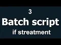 Batch script - if