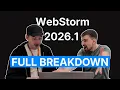 WebStorm 2026 1 Is Out Let s Break It Down Live