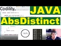 Codility AbsDistinct solution
