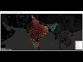 Tableau Average Rainfall in India by District