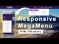 Create Responsive Mega Menu using HTML CSS and jQuery