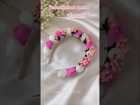 Diy Hairband #shorts #janmashtami #craft #krishna #ytshorts #viralvideo #viralshorts #yt #short