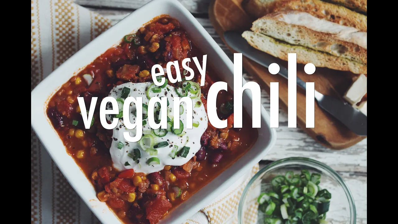 easy vegan chili   hot for food