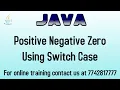 Java Program to check that a number is positive negative or zero using switch case statement