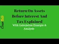 Return On Assets Before Interest And Tax Explained With Example