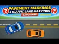 Pavement Markings And Traffic Lane Markings Explained
