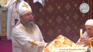 القداس الباسيلي   التقديس قبطي   أبونا بقطر نسيم  دندنها