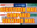 HOW TO DIFFERENTIATE BETWEEN REGISTERED MAIL COMPARED CERTIFIED MAIL USING POST OFFICE SERVICE