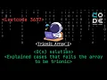 leetcode 3637 Trionic Array I explained the cases which leads to failing Begineer friendly