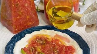 كل وصفات المخللات اللي جربتيها في مكان ومخلل البندوره على الطريقه التركيه حقيقي في مكان تاني 