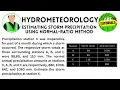Precipitation station X was inoperative for part of a month NORMAL-RATIO METHOD
