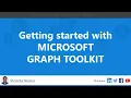 Getting started with Microsoft Graph Toolkit