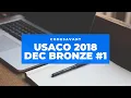 USACO 2018 December Bronze Solved
