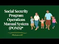 Social Security Program Operations Manual System POMS