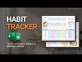 Habit Tracker Spreadsheet - Daily Weekly Monthly Habits