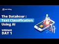 FREE Live WEBINAR The Datahour Text Classification Using AI-Day 1 Learnbay Data Science and AI