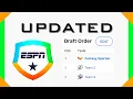 UPDATED 2024 How To Change Draft Order ESPN Fantasy