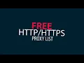 Free Proxy List
