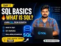 Day 1 SQL Basics What is SQL First Step in 30 Days SQL Challenge