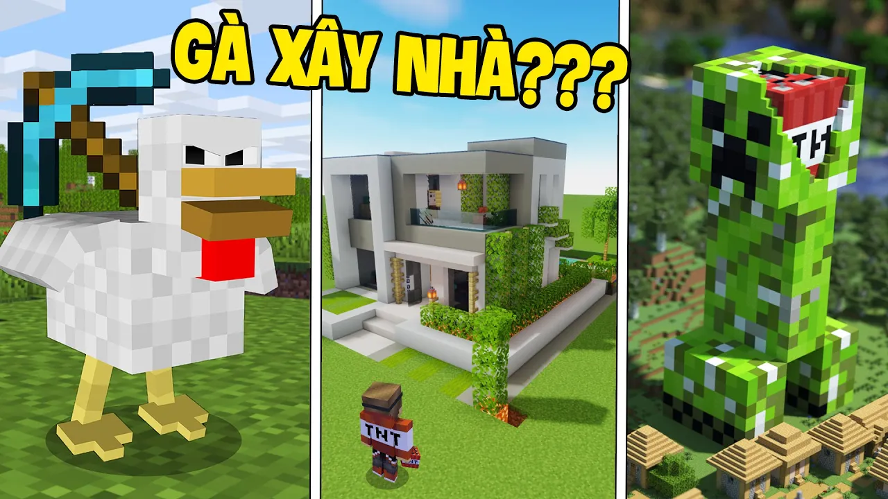 Gà Xây Được Nhà Trong Minecraft Thì Sẽ Như Thế Nào!?! Sỹ TNT Giới Thiệu Mod Hay Về Minecraft