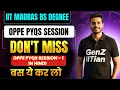 OPPE 1 PYQs Practice Session 1 Score 90 in OPPE 1 Blueprint Attached Gen-Z IITian