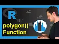 polygon Function in R 6 Examples Frequency Density Plot Color Range Between Densities