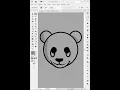 panda Line art Logo Logo design Illustration Illustrator cc 2021 Shorts