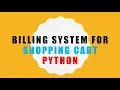 Billing System using Python Kartik Sharma