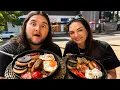 I Took My Sister to Try Her FIRST Full English She tries Black Pudding