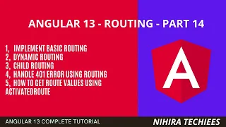 routing in angular 13 dynamic routing child routing handling 401 error get routing data