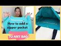 Download Lagu How to add a zipper pocket to ANY bag! Step by step tutorial.