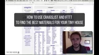 How to use Craigslist and IFTTT to Find the Best Materials for your Tiny House