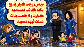 (القصه حقيقيه )🤗بيطرد زوجته واربع بنات والأخرى بتنجب بنات وتفعل بها كاا🤫حكايات واقعيه.هايدى